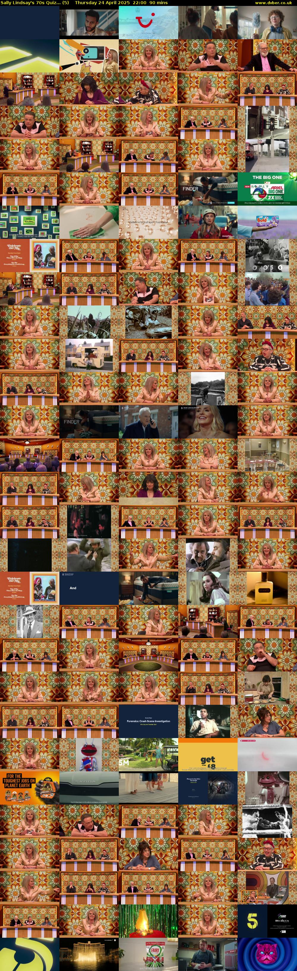 Sally Lindsay's 70s Quiz... (5) Thursday 24 April 2025 22:00 - 23:30