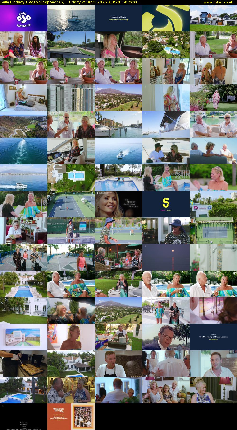 Sally Lindsay's Posh Sleepover (5) Friday 25 April 2025 03:20 - 04:10