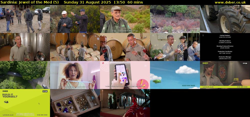 Sardinia: Jewel of the Med (5) Sunday 31 August 2025 13:50 - 14:50