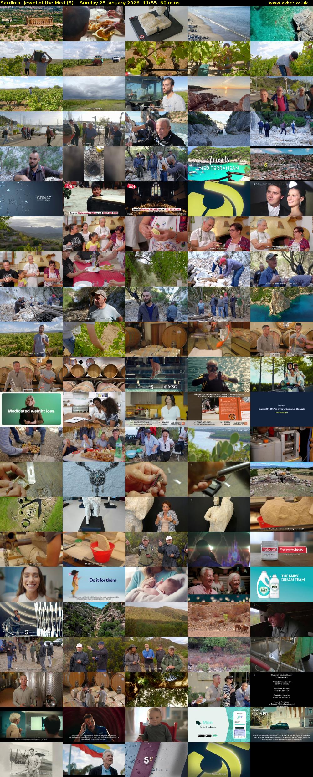 Sardinia: Jewel of the Med (5) Sunday 25 January 2026 11:55 - 12:55