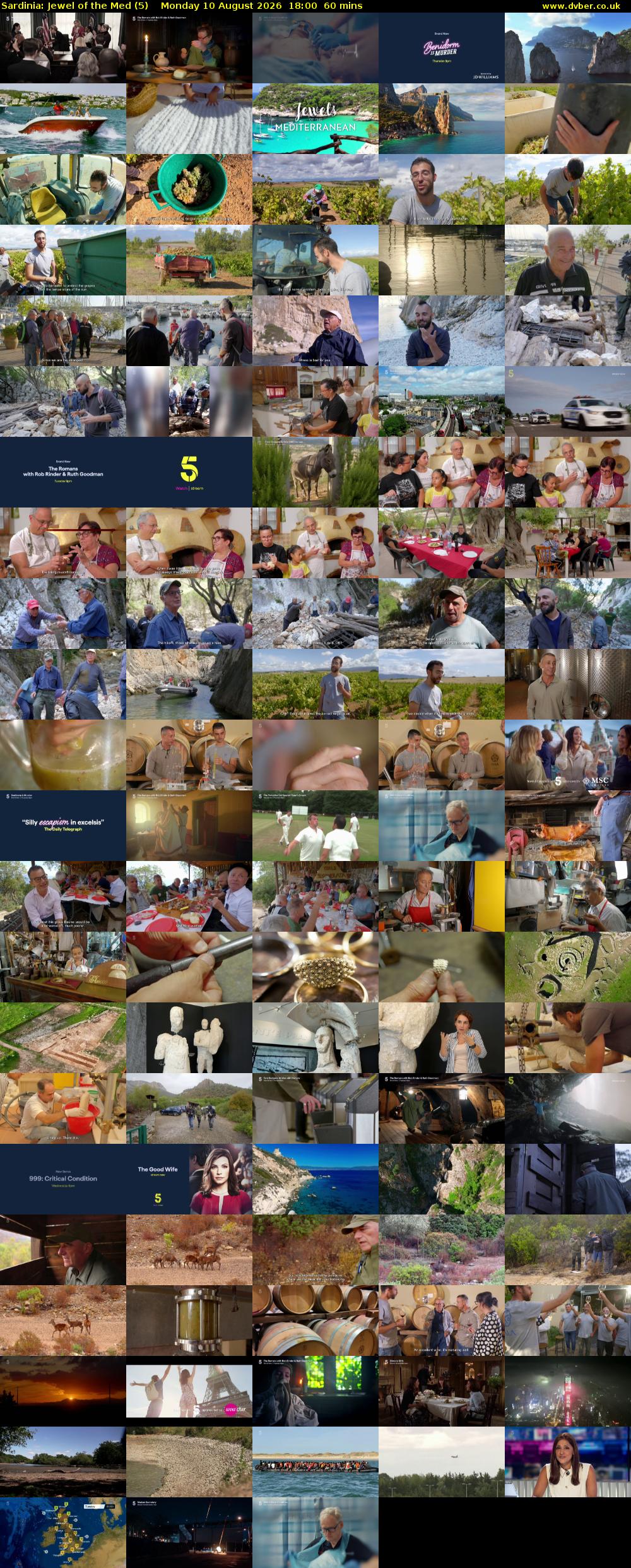 Sardinia: Jewel of the Med (5) Monday 10 August 2026 18:00 - 19:00