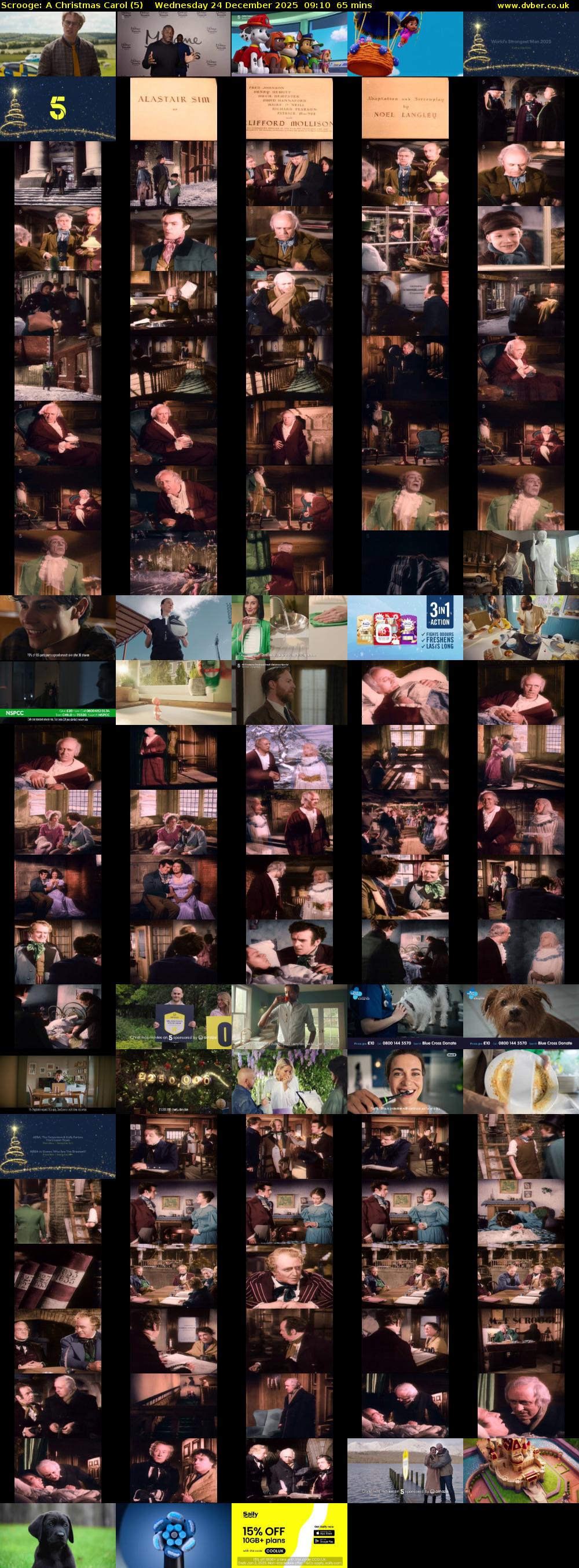 Scrooge: A Christmas Carol (5) Wednesday 24 December 2025 09:10 - 10:15