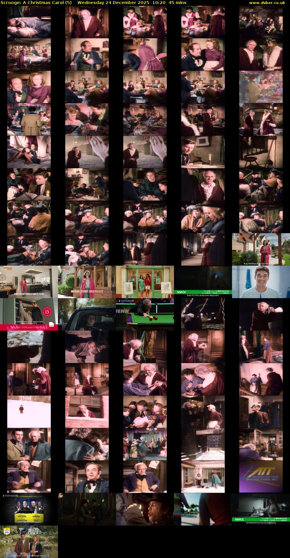 Scrooge: A Christmas Carol (5) Wednesday 24 December 2025 10:20 - 11:05