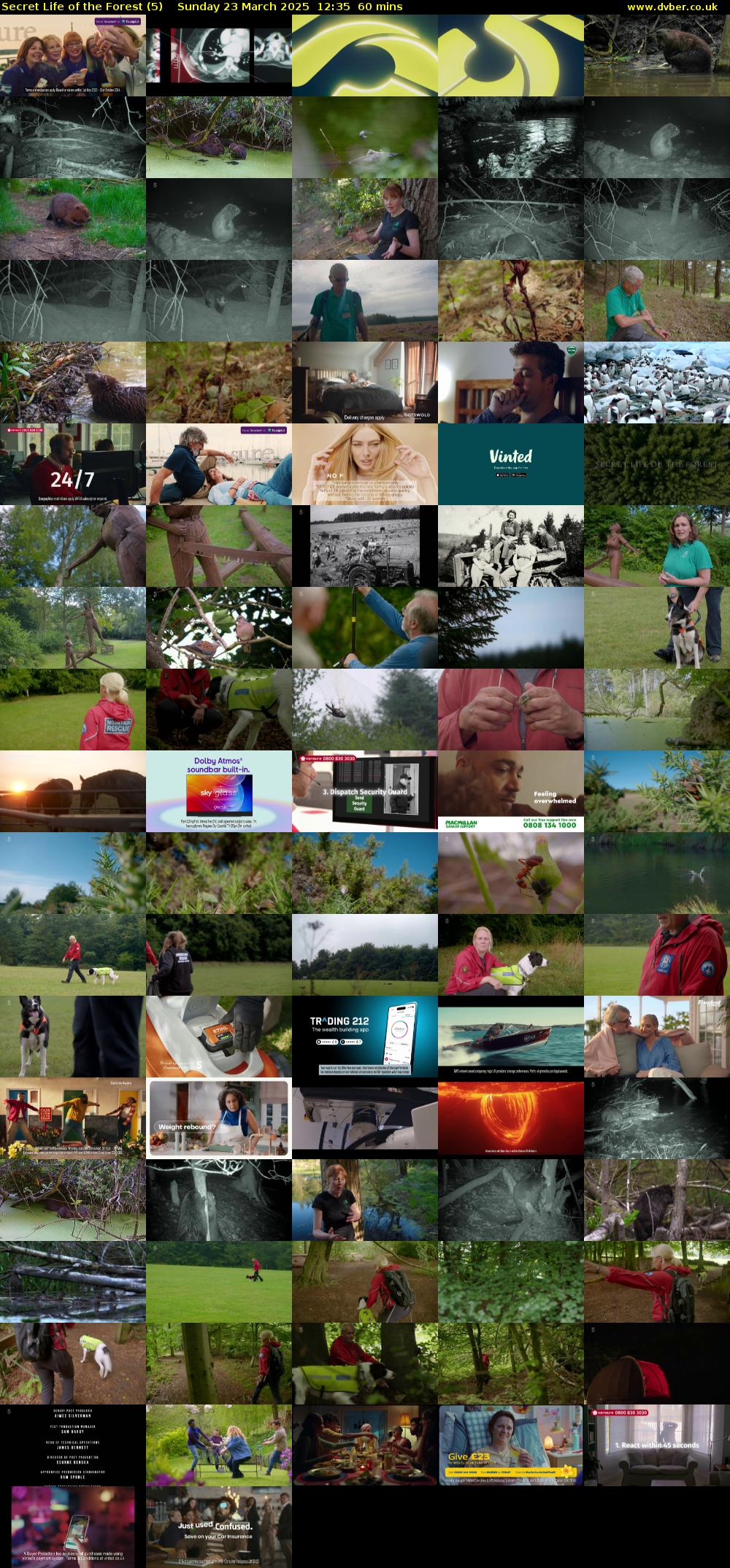 Secret Life of the Forest (5) Sunday 23 March 2025 12:35 - 13:35