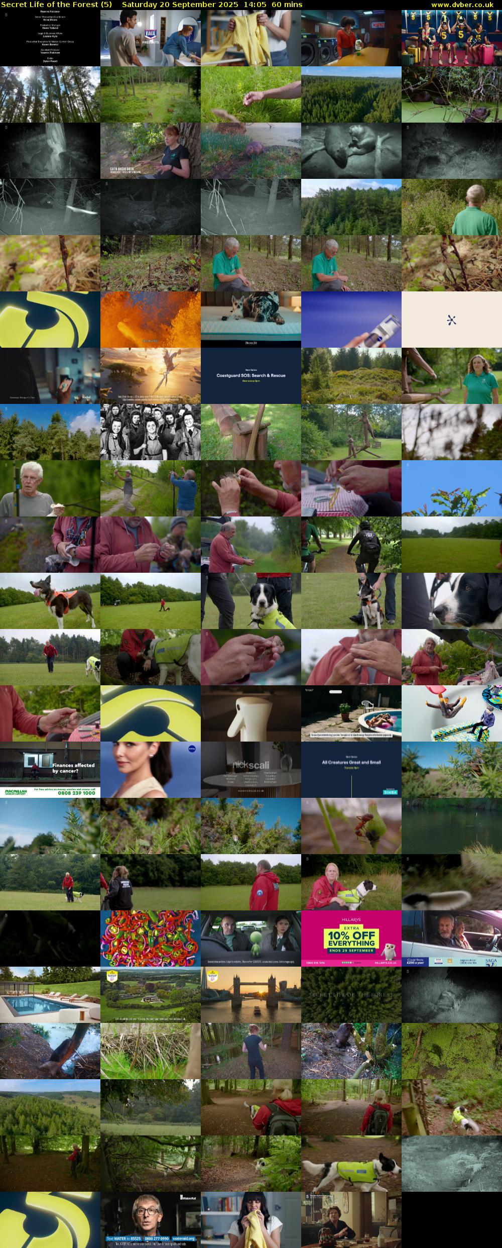 Secret Life of the Forest (5) Saturday 20 September 2025 14:05 - 15:05