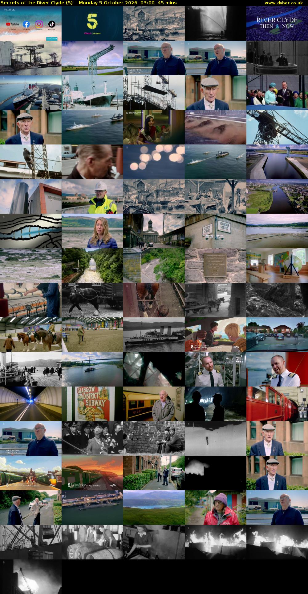 Secrets of the River Clyde (5) Monday 5 October 2026 03:00 - 03:45