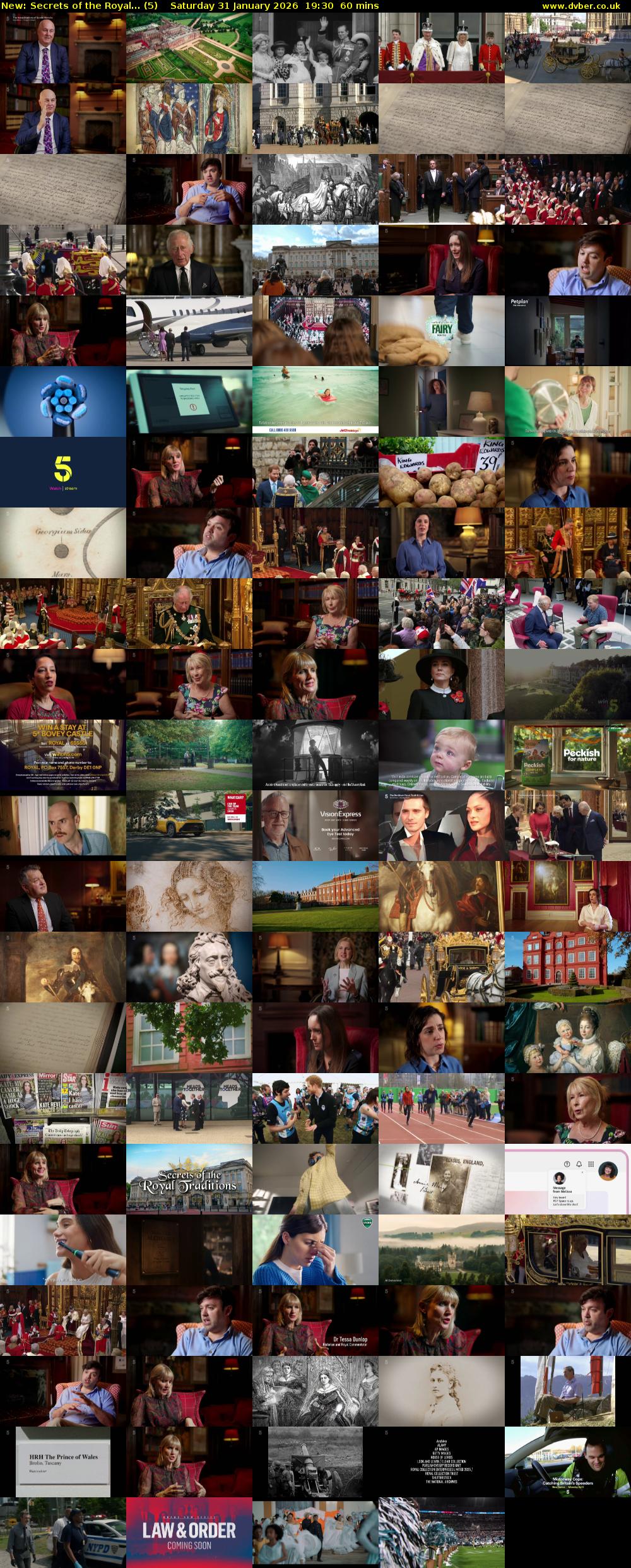 Secrets of the Royal... (5) Saturday 31 January 2026 19:30 - 20:30