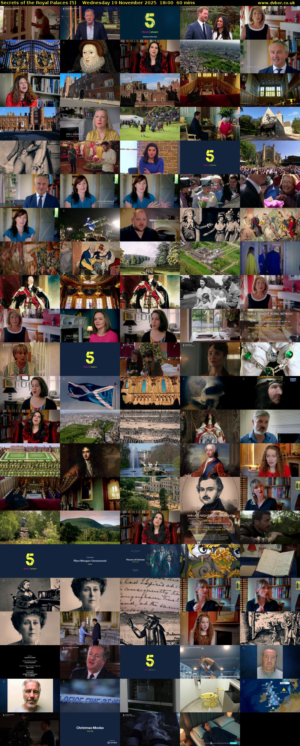 Secrets of the Royal Palaces (5) Wednesday 19 November 2025 18:00 - 19:00