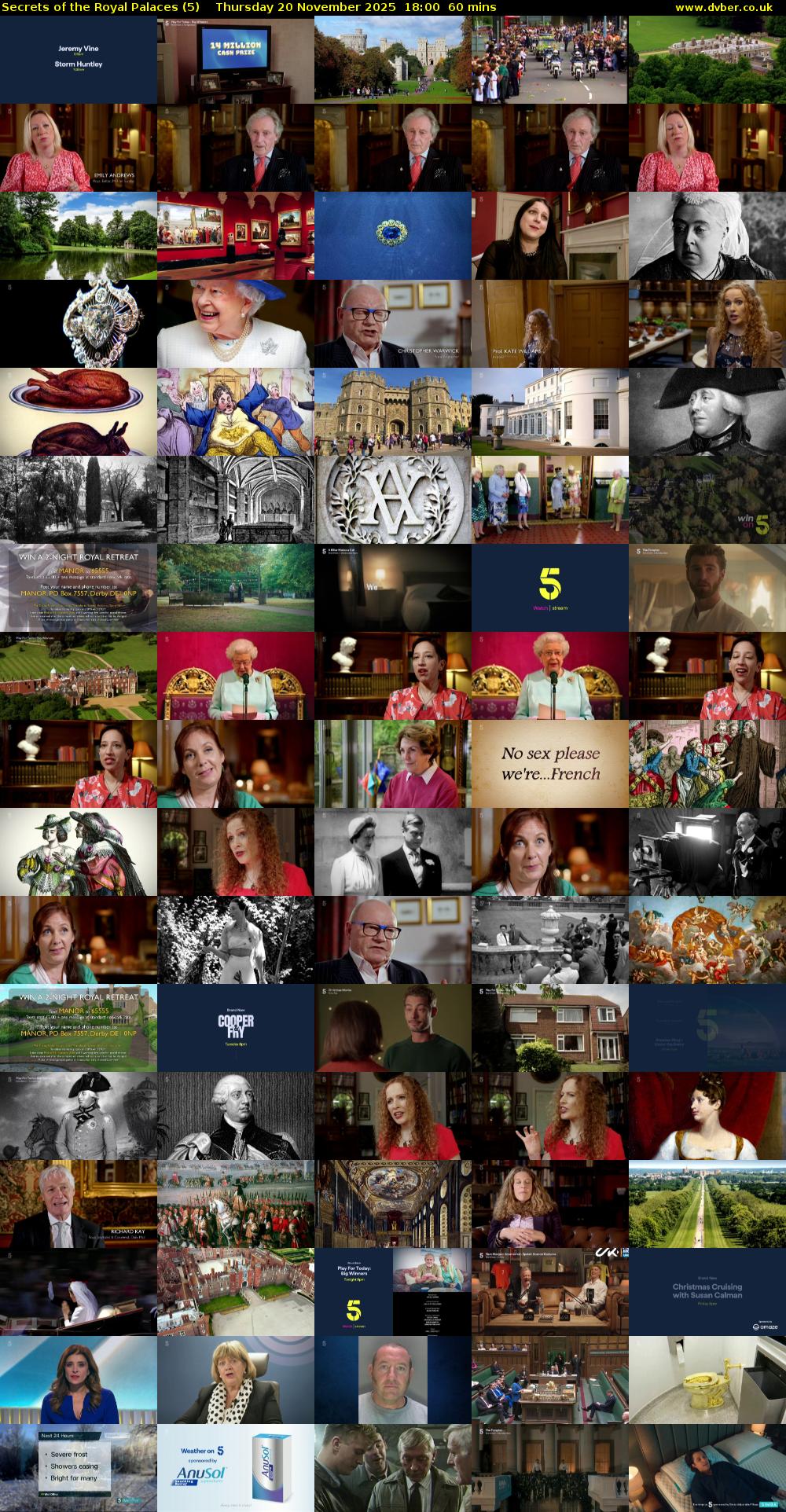 Secrets of the Royal Palaces (5) Thursday 20 November 2025 18:00 - 19:00