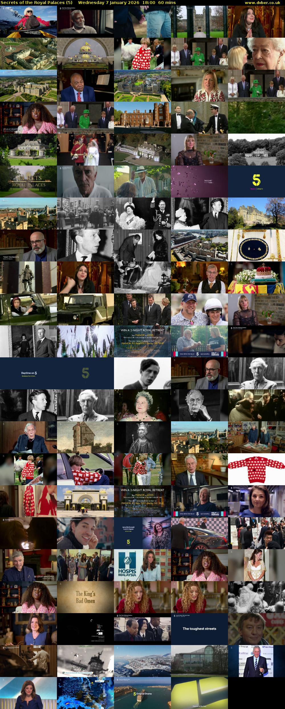 Secrets of the Royal Palaces (5) Wednesday 7 January 2026 18:00 - 19:00