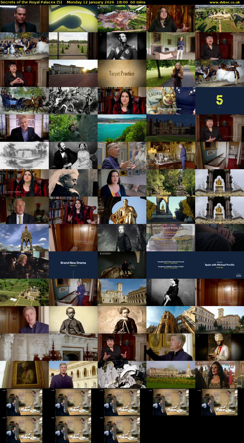 Secrets of the Royal Palaces (5) Monday 12 January 2026 18:00 - 19:00