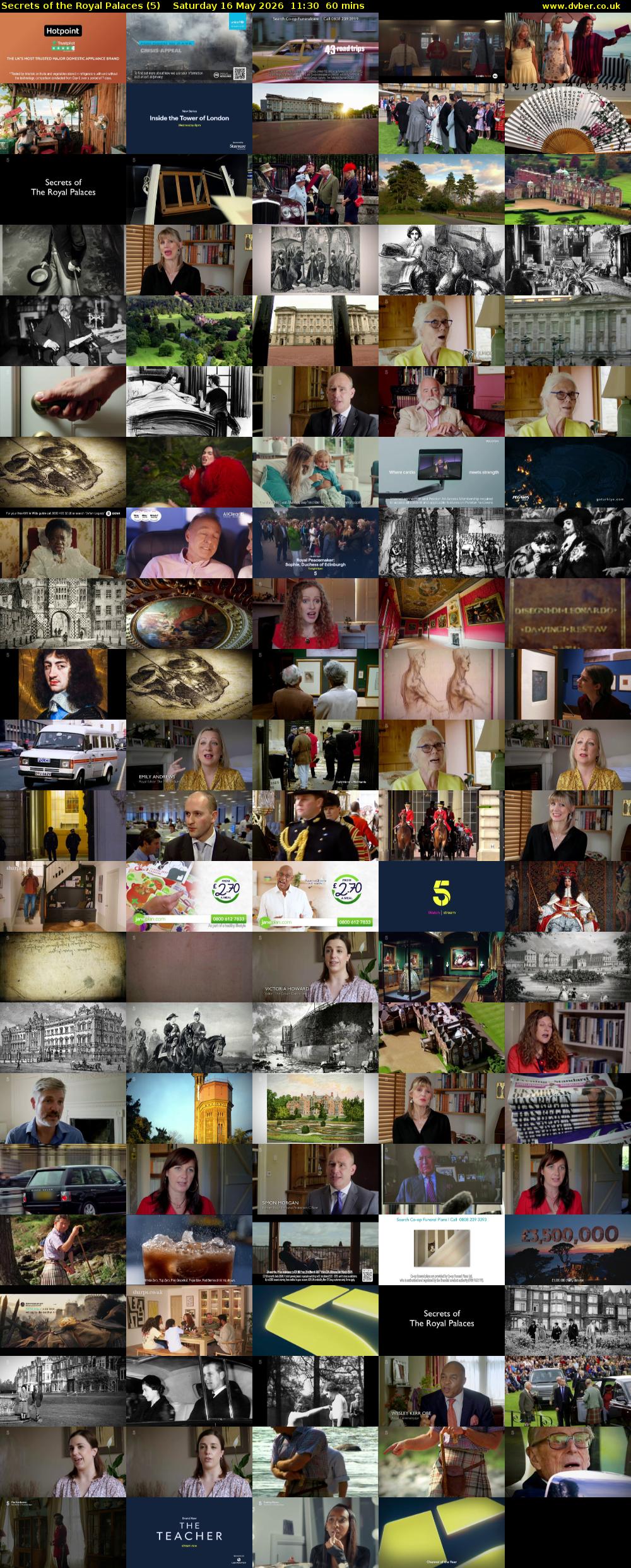 Secrets of the Royal Palaces (5) Saturday 16 May 2026 11:30 - 12:30