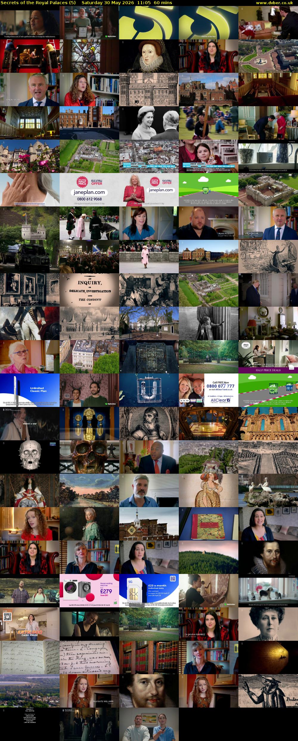 Secrets of the Royal Palaces (5) Saturday 30 May 2026 11:05 - 12:05