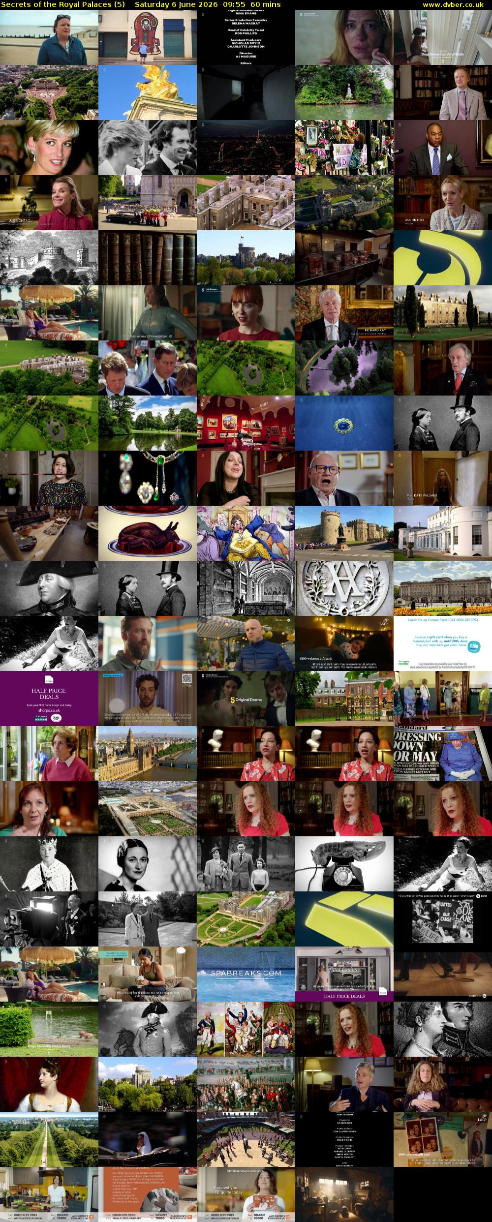 Secrets of the Royal Palaces (5) Saturday 6 June 2026 09:55 - 10:55