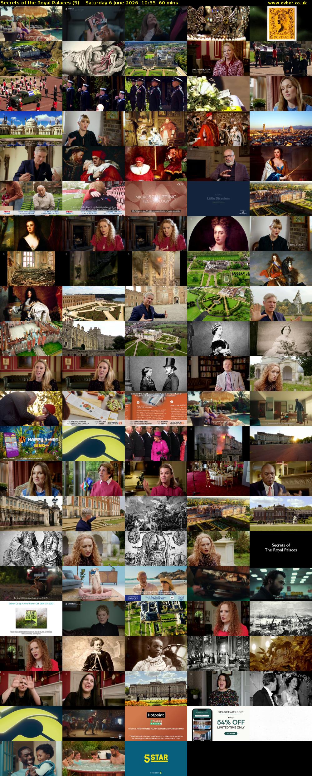 Secrets of the Royal Palaces (5) Saturday 6 June 2026 10:55 - 11:55