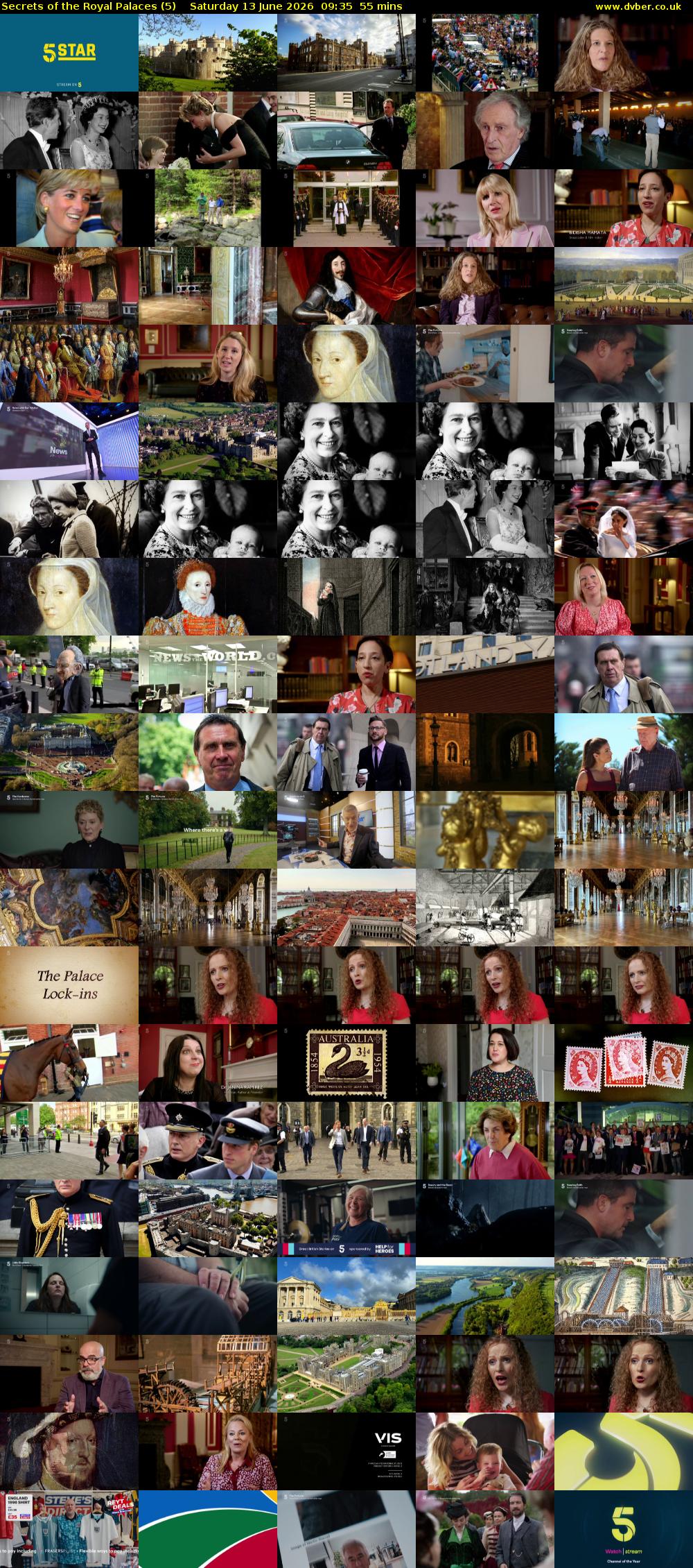 Secrets of the Royal Palaces (5) Saturday 13 June 2026 09:35 - 10:30