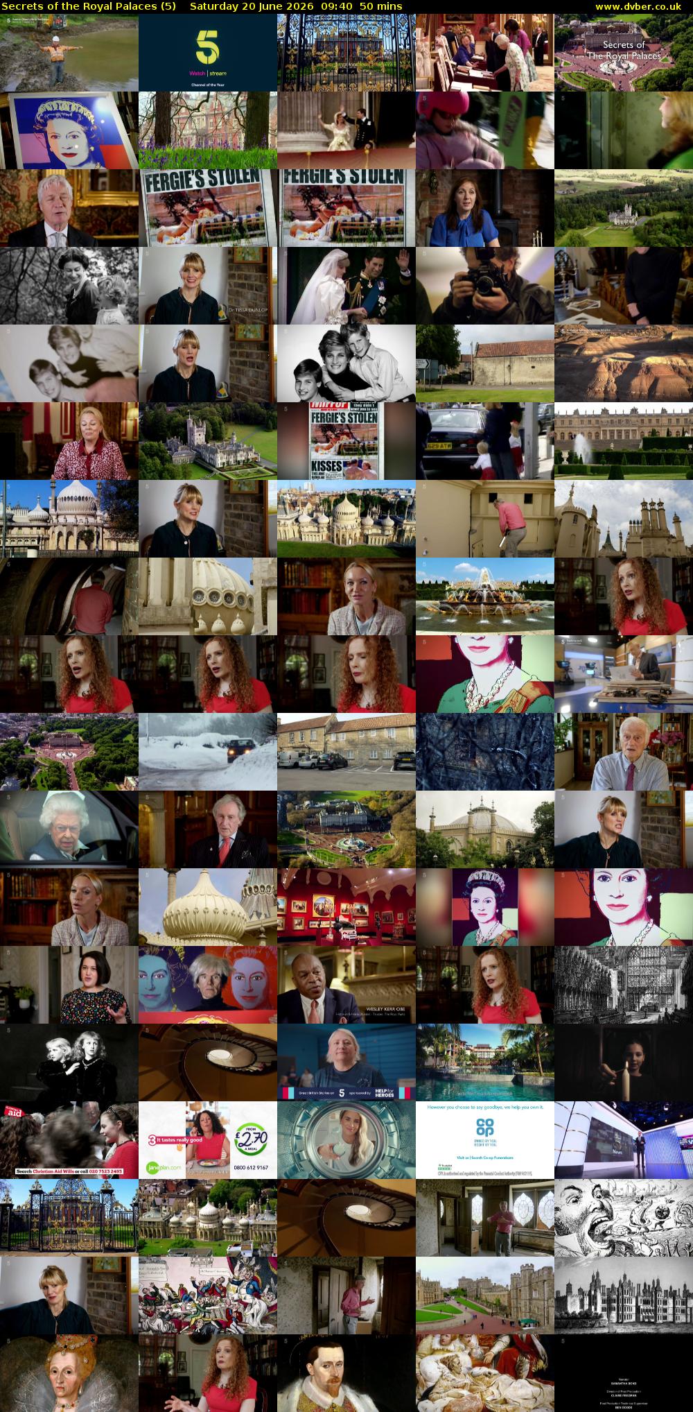 Secrets of the Royal Palaces (5) Saturday 20 June 2026 09:40 - 10:30