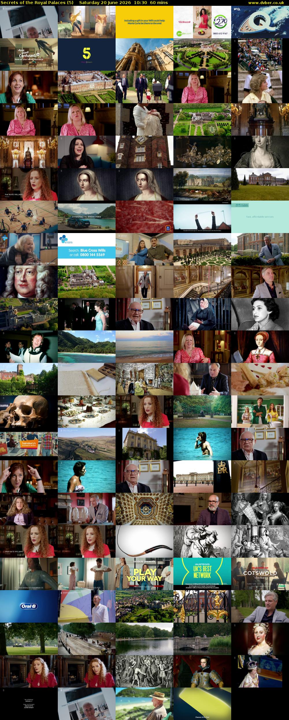 Secrets of the Royal Palaces (5) Saturday 20 June 2026 10:30 - 11:30