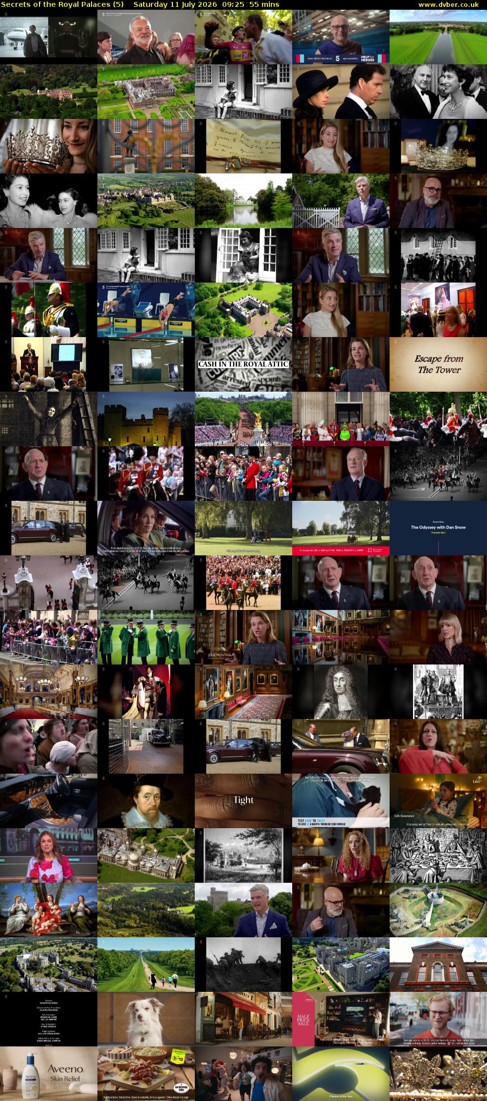 Secrets of the Royal Palaces (5) Saturday 11 July 2026 09:25 - 10:20