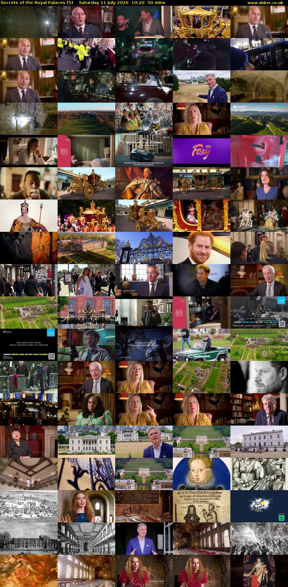 Secrets of the Royal Palaces (5) Saturday 11 July 2026 10:20 - 11:10