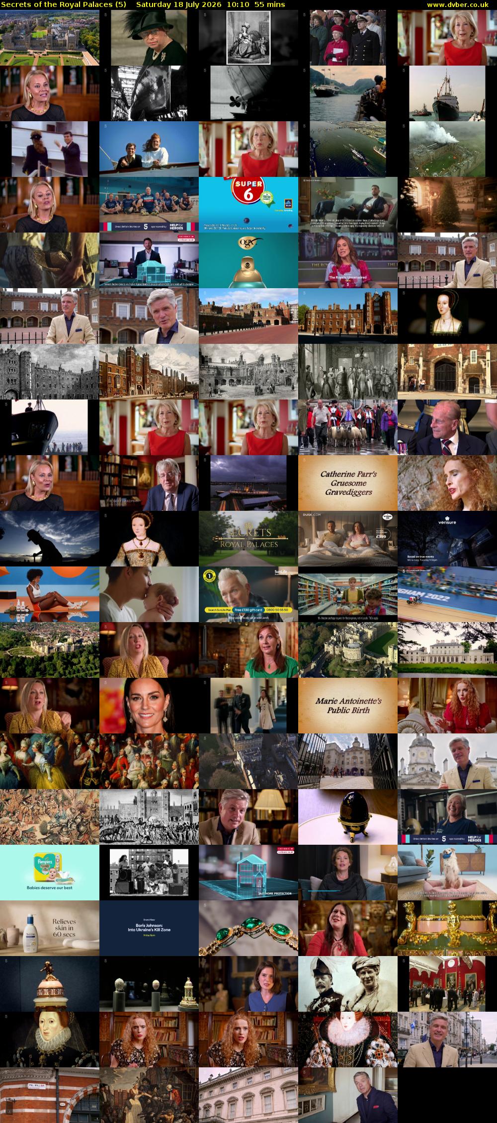 Secrets of the Royal Palaces (5) Saturday 18 July 2026 10:10 - 11:05