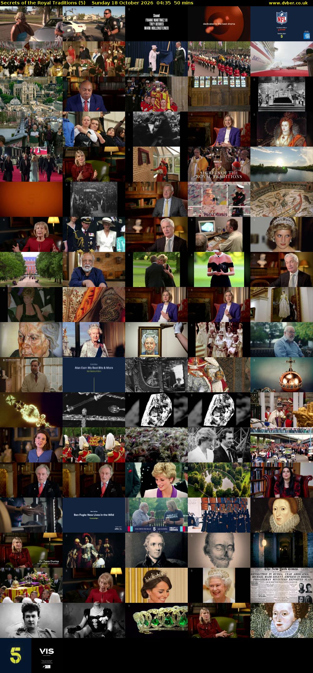 Secrets of the Royal Traditions (5) Sunday 18 October 2026 04:35 - 05:25