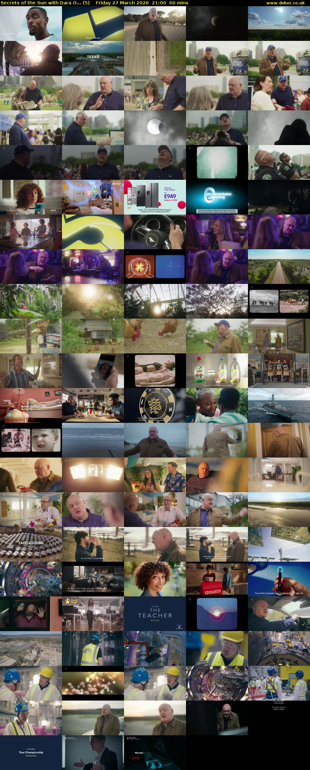 Secrets of the Sun with Dara O... (5) Friday 27 March 2026 21:00 - 22:00