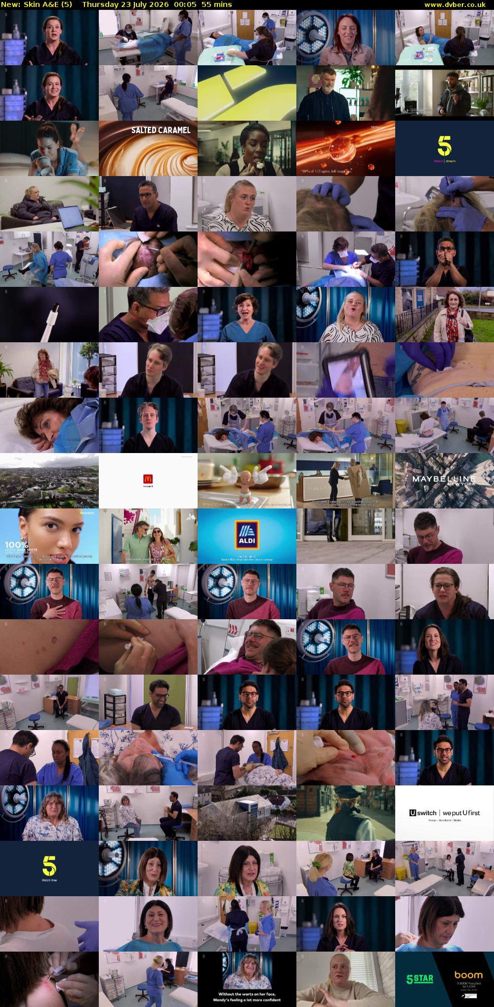 Skin A&E (5) Thursday 23 July 2026 00:05 - 01:00