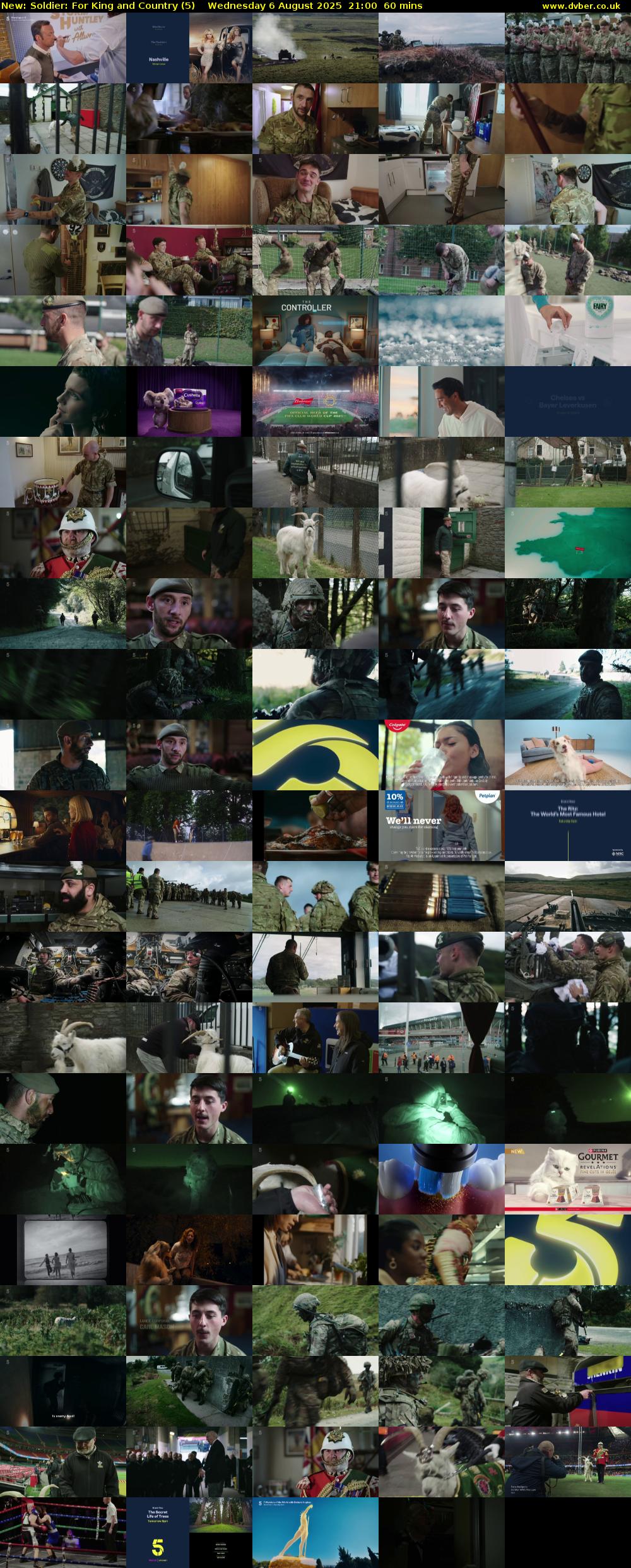 Soldier: For King and Country (5) Wednesday 6 August 2025 21:00 - 22:00