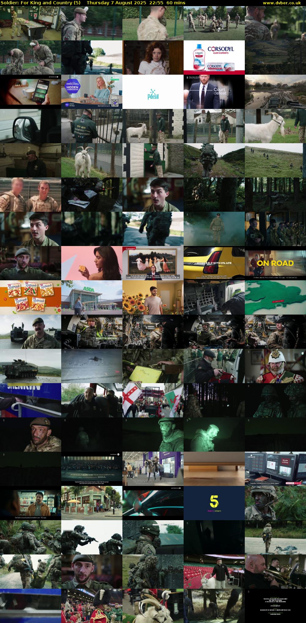 Soldier: For King and Country (5) Thursday 7 August 2025 22:55 - 23:55