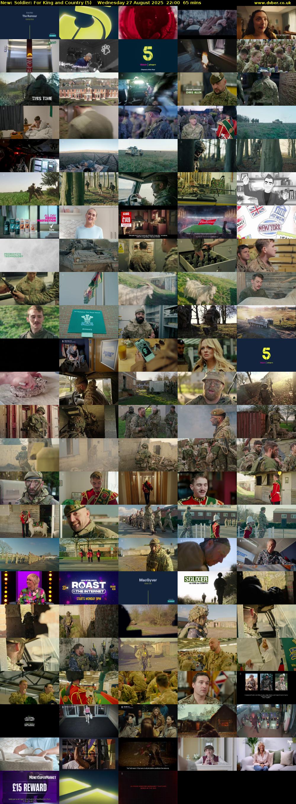 Soldier: For King and Country (5) Wednesday 27 August 2025 22:00 - 23:05
