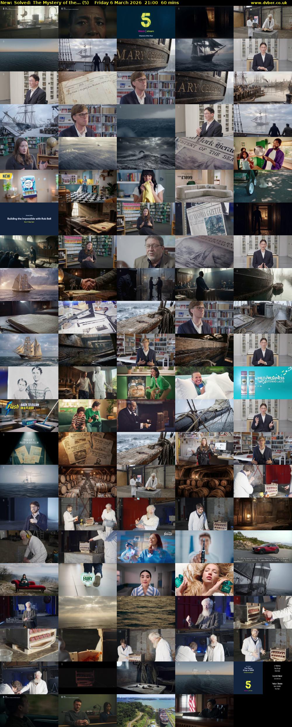 Solved: The Mystery of the... (5) Friday 6 March 2026 21:00 - 22:00