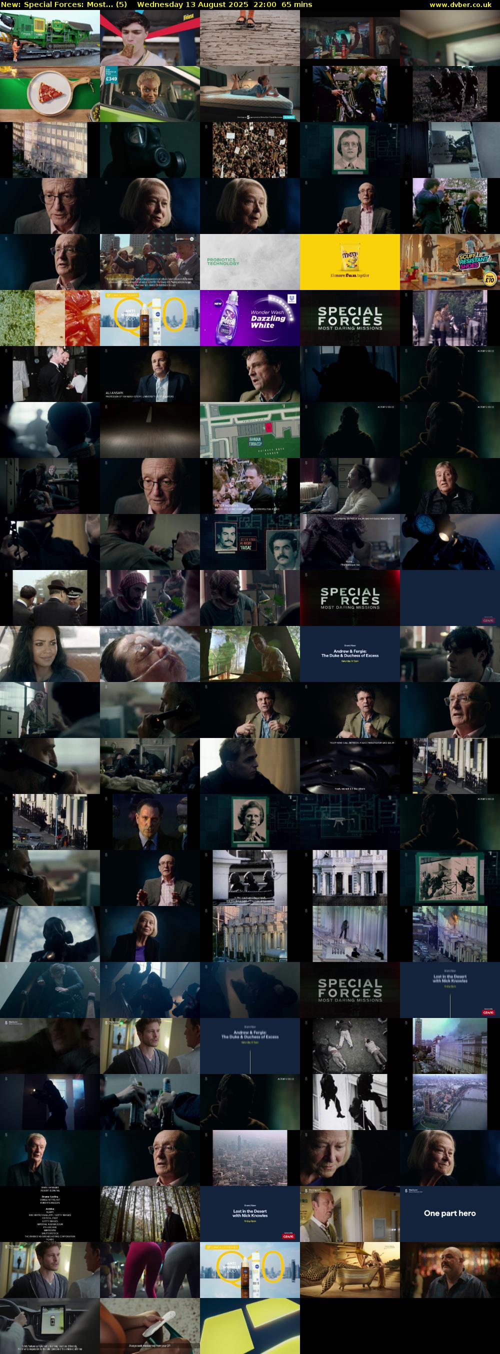 Special Forces: Most... (5) Wednesday 13 August 2025 22:00 - 23:05