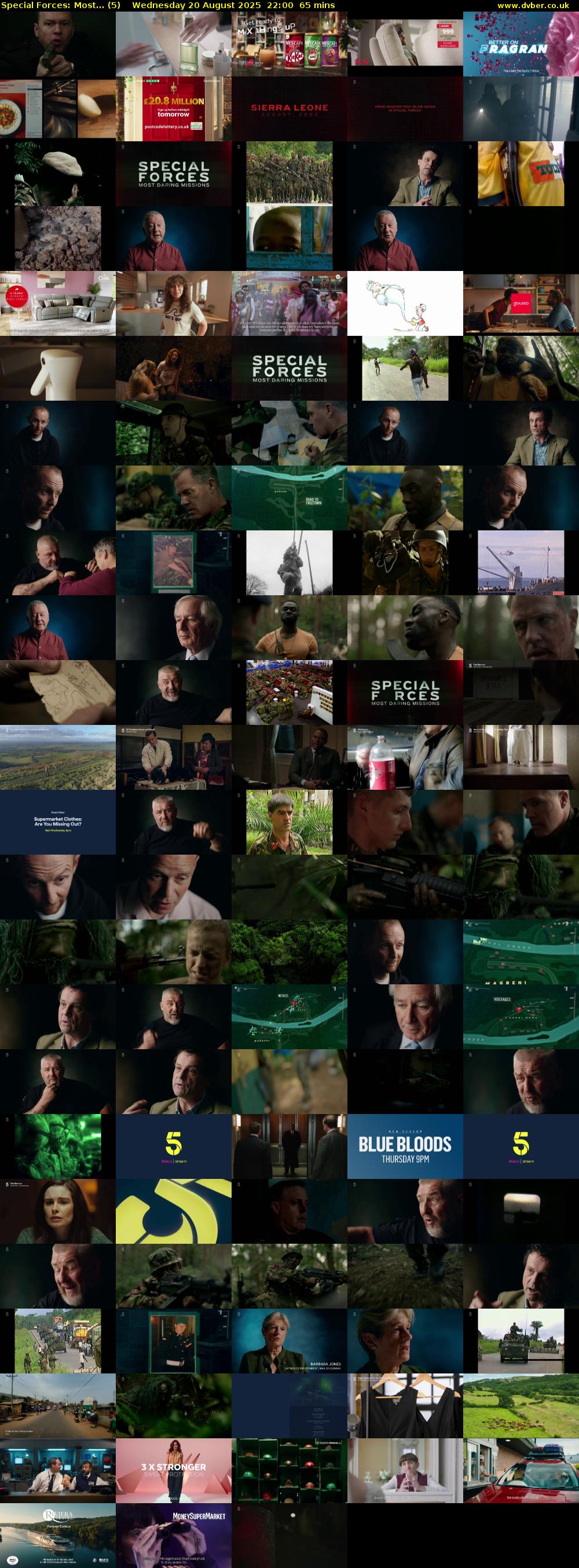 Special Forces: Most... (5) Wednesday 20 August 2025 22:00 - 23:05