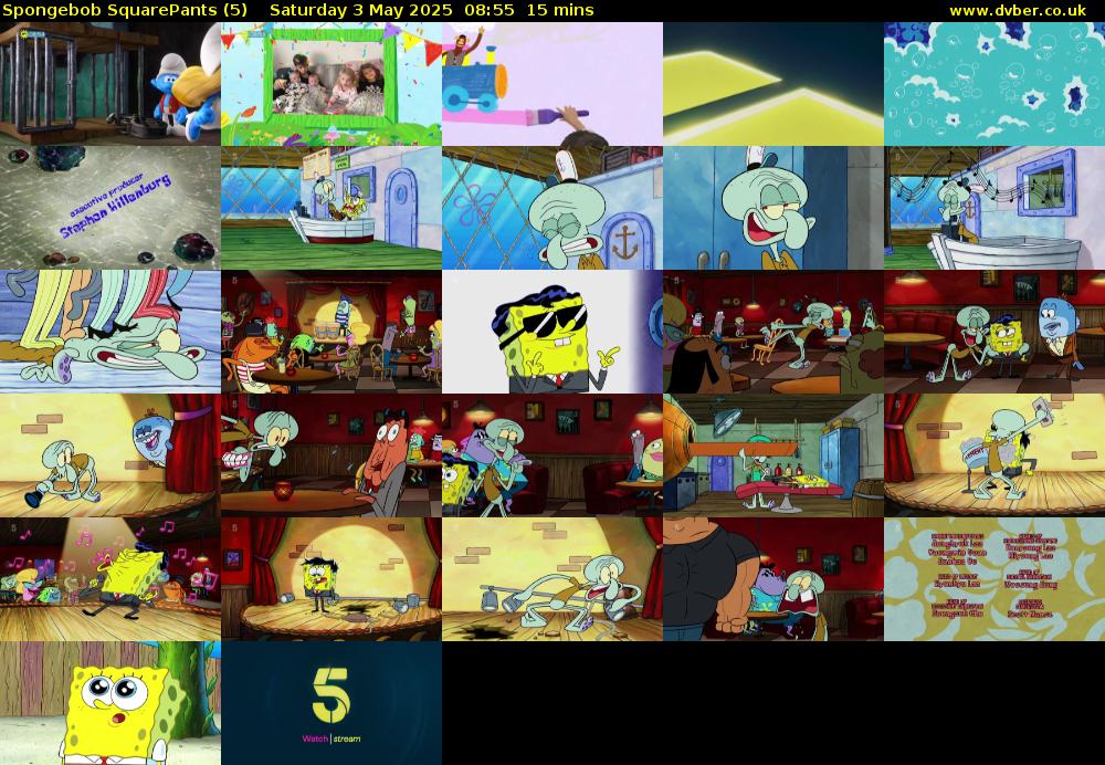 Spongebob SquarePants (5) Saturday 3 May 2025 08:55 - 09:10