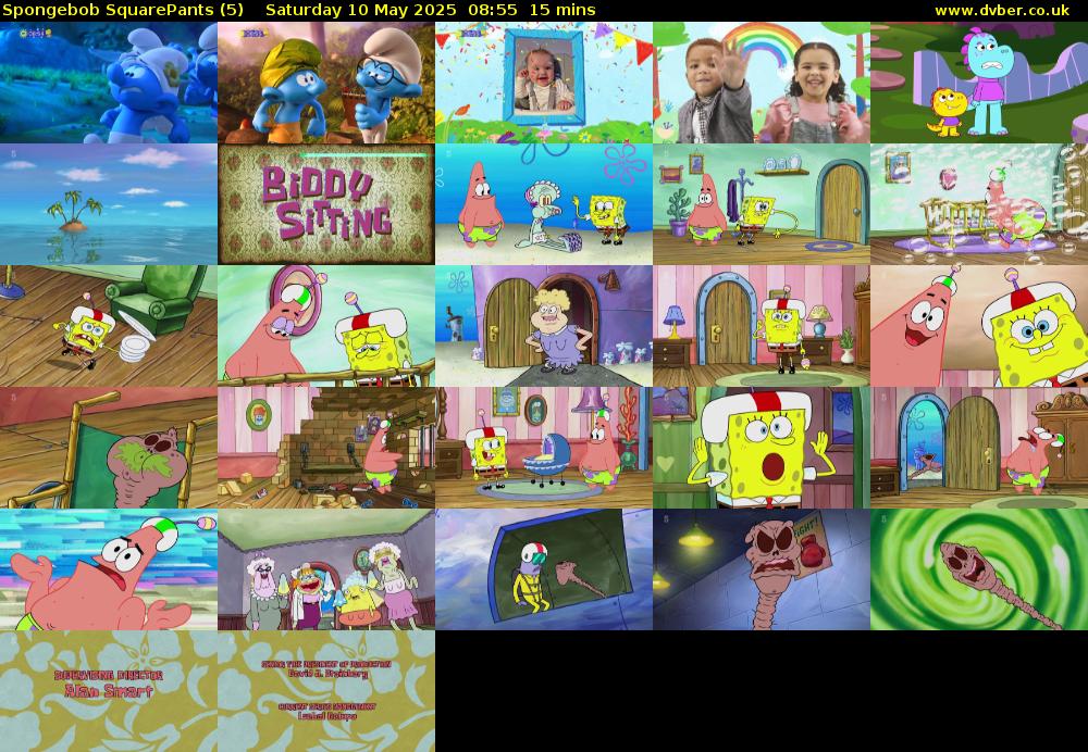 Spongebob SquarePants (5) Saturday 10 May 2025 08:55 - 09:10