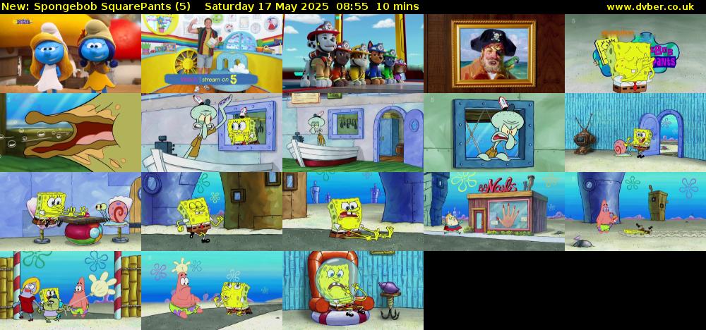 Spongebob SquarePants (5) Saturday 17 May 2025 08:55 - 09:05