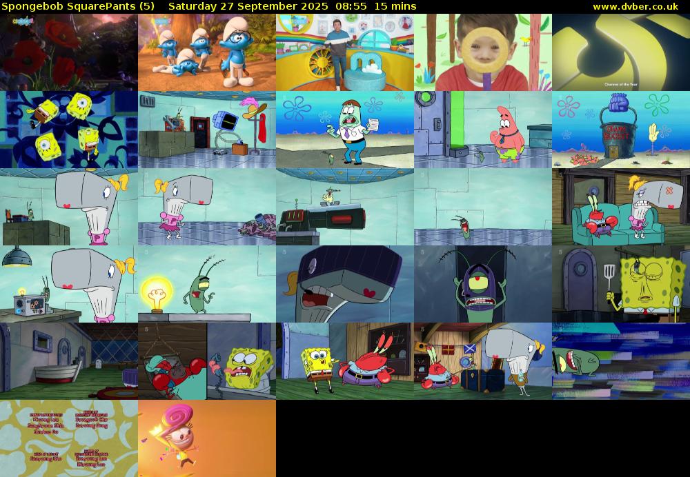 Spongebob SquarePants (5) Saturday 27 September 2025 08:55 - 09:10