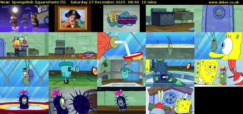 Spongebob SquarePants (5) Saturday 27 December 2025 08:40 - 08:50