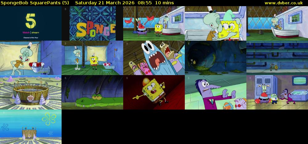 Spongebob SquarePants (5) Saturday 21 March 2026 08:55 - 09:05