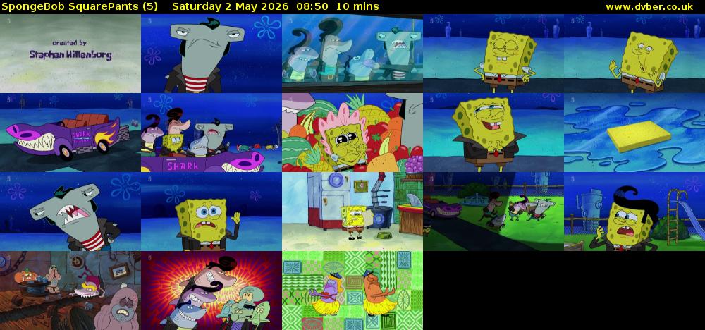 Spongebob SquarePants (5) Saturday 2 May 2026 08:50 - 09:00