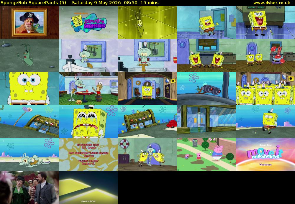 Spongebob SquarePants (5) Saturday 9 May 2026 08:50 - 09:05