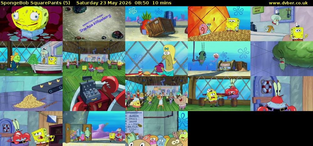 Spongebob SquarePants (5) Saturday 23 May 2026 08:50 - 09:00