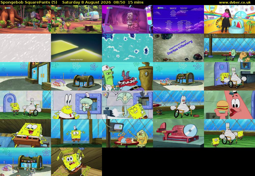 Spongebob SquarePants (5) Saturday 8 August 2026 08:50 - 09:05