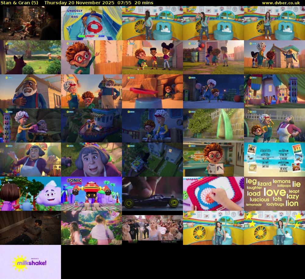 Stan & Gran (5) Thursday 20 November 2025 07:55 - 08:15
