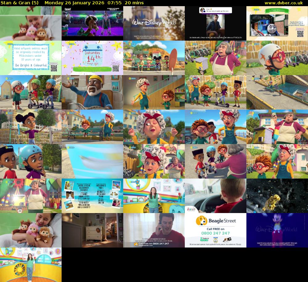 Stan & Gran (5) Monday 26 January 2026 07:55 - 08:15