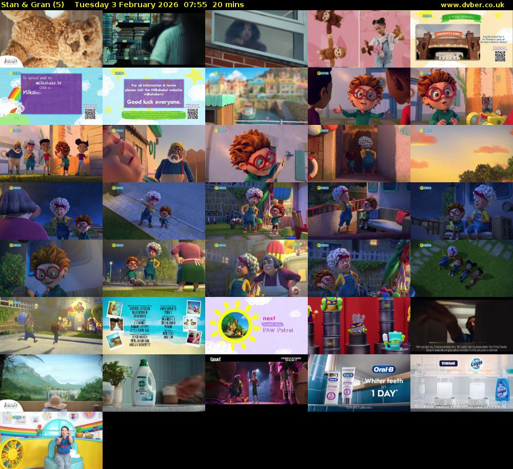 Stan & Gran (5) Tuesday 3 February 2026 07:55 - 08:15