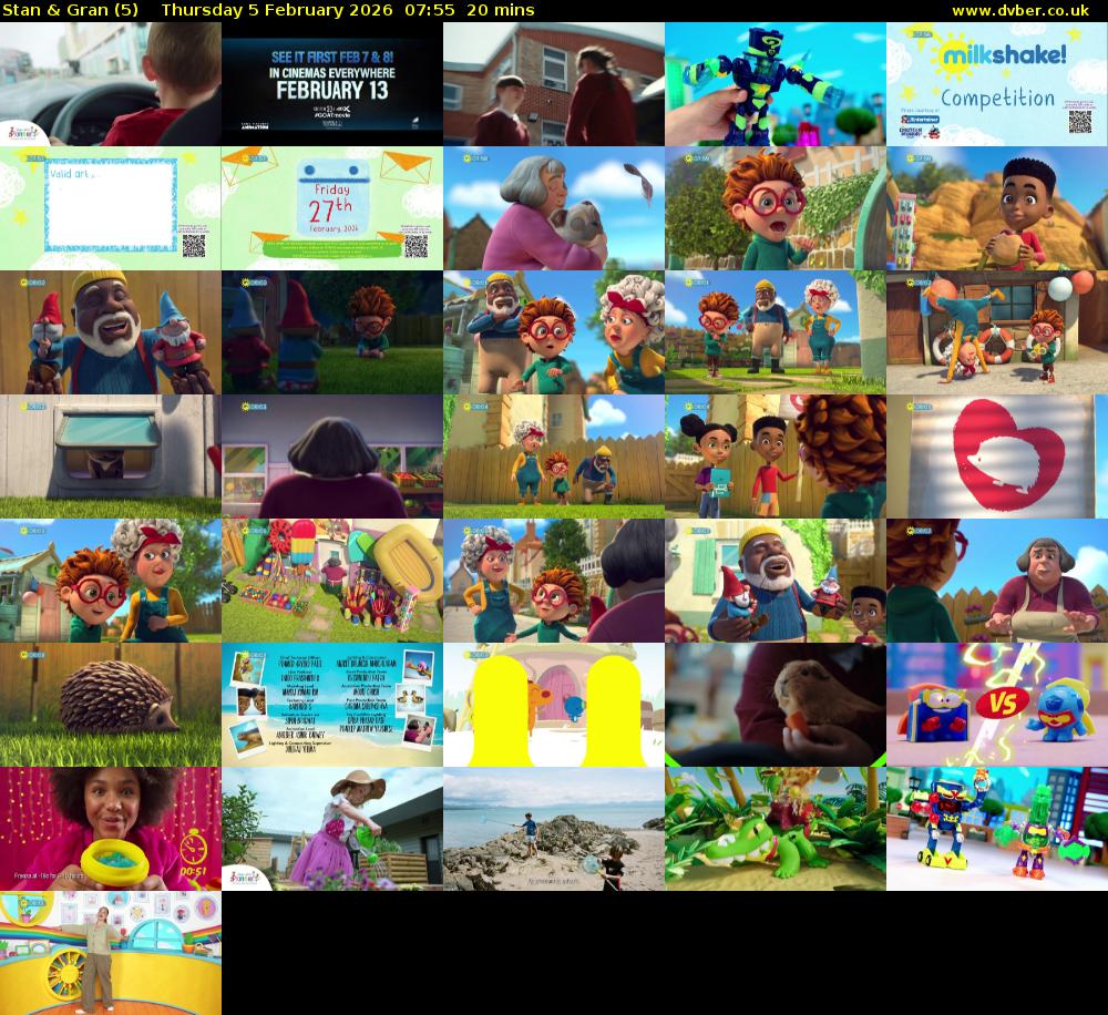 Stan & Gran (5) Thursday 5 February 2026 07:55 - 08:15