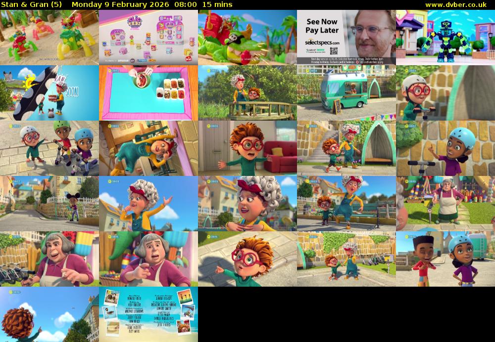 Stan & Gran (5) Monday 9 February 2026 08:00 - 08:15