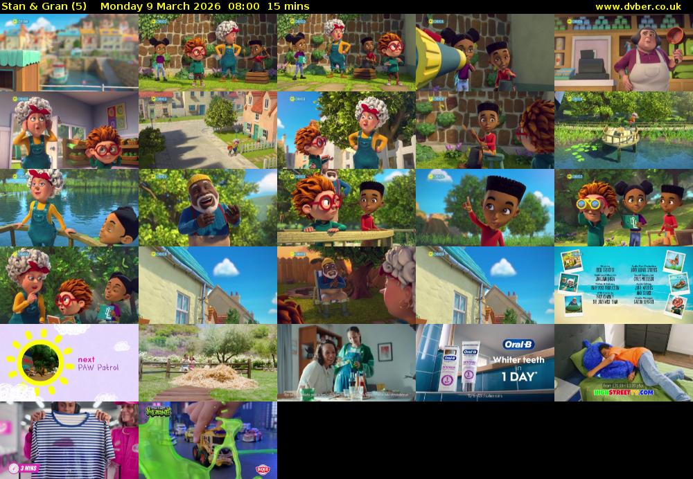 Stan & Gran (5) Monday 9 March 2026 08:00 - 08:15